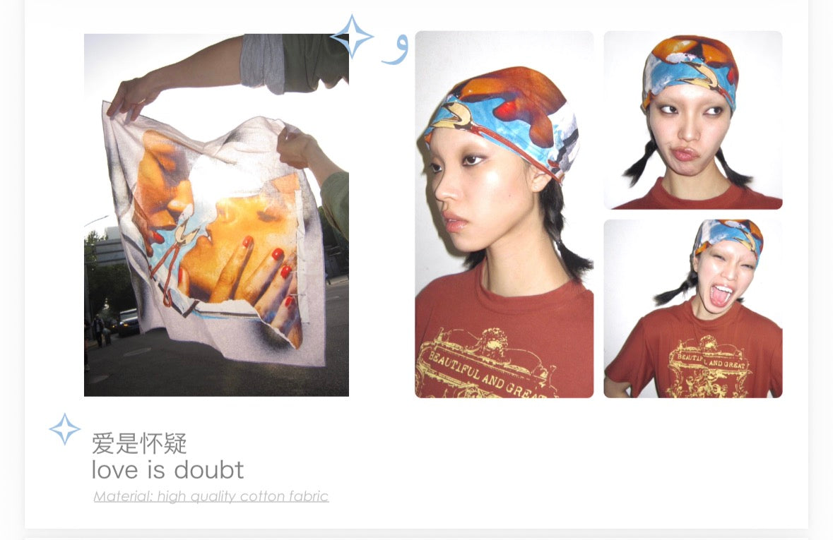 猫十一: Love is doubt 头巾 Scarf