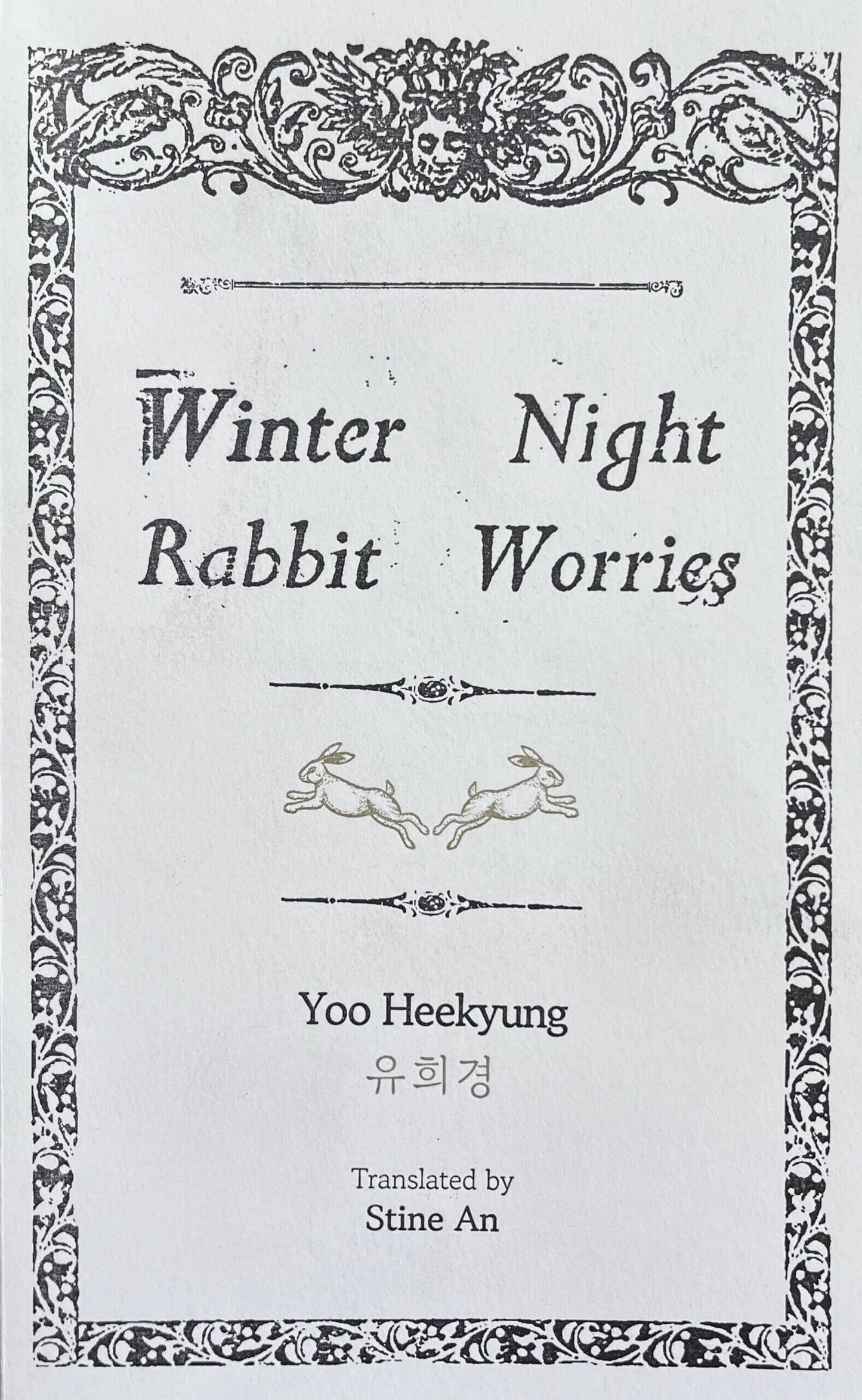 Winter Night Rabbit Worries