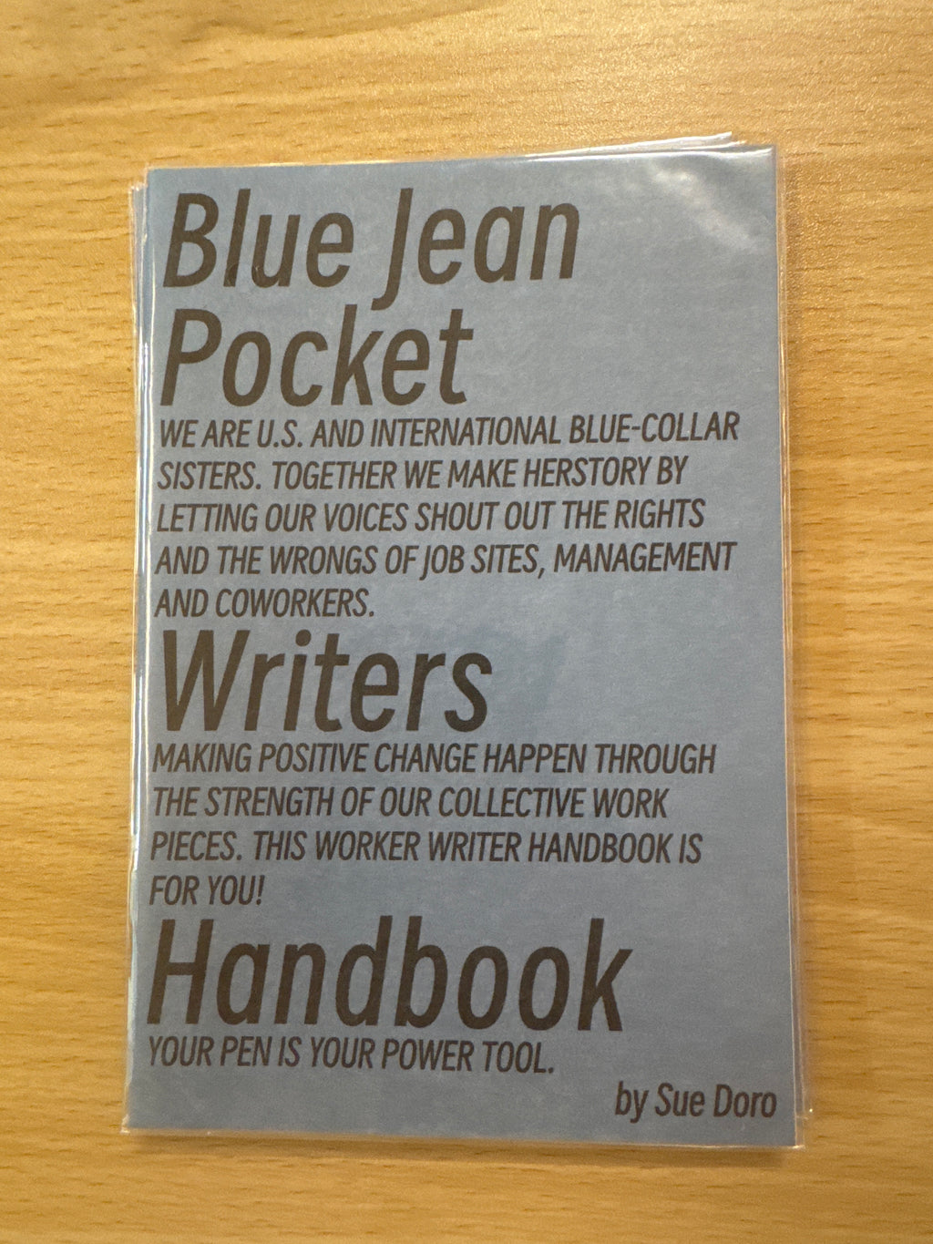 Blue Jean Pocket Writers Handbook, Sue Doro