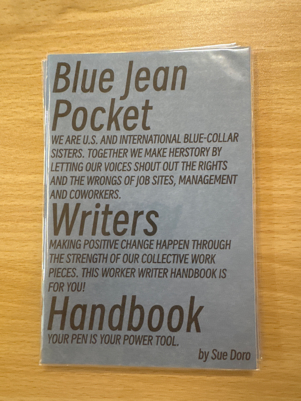 Blue Jean Pocket Writers Handbook