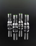 XI XING LE 喜行乐：Silver Peach Wine Cup Set of 4 桃樽小酒杯银色 四个一组
