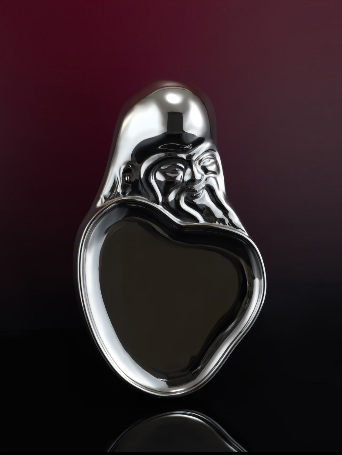 XI XING LE 喜行乐：Silver Plate Silver 福寿双至鲜果盘 银色
