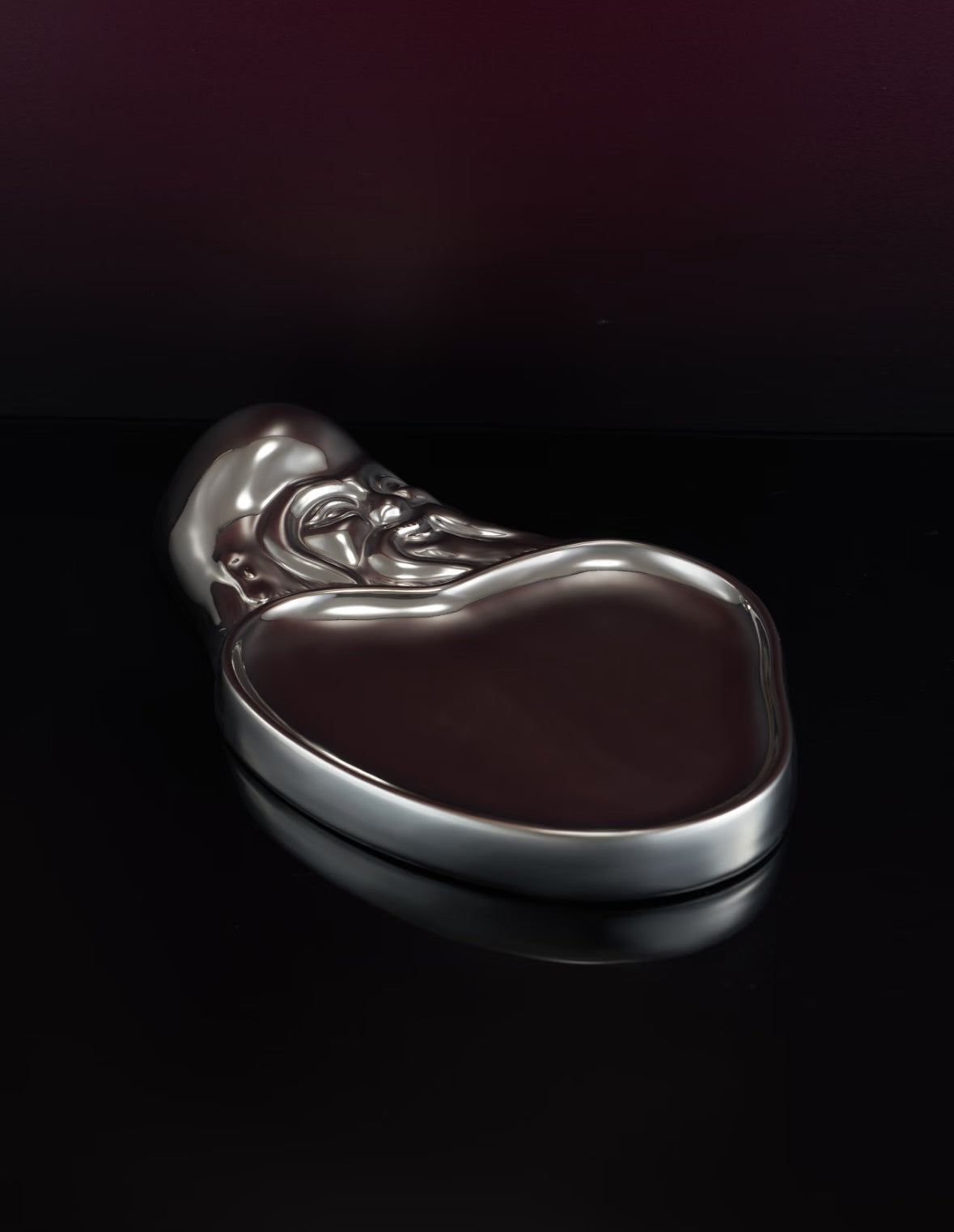 XI XING LE 喜行乐：Silver Plate Silver 福寿双至鲜果盘 银色