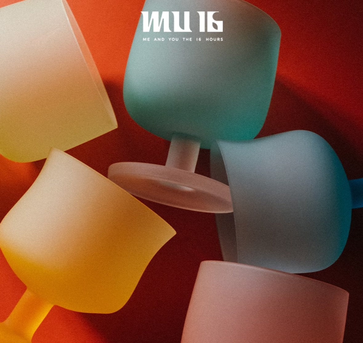 MU16：Crystal Drinking Glasses Dolce Collection 彩色磨砂杯